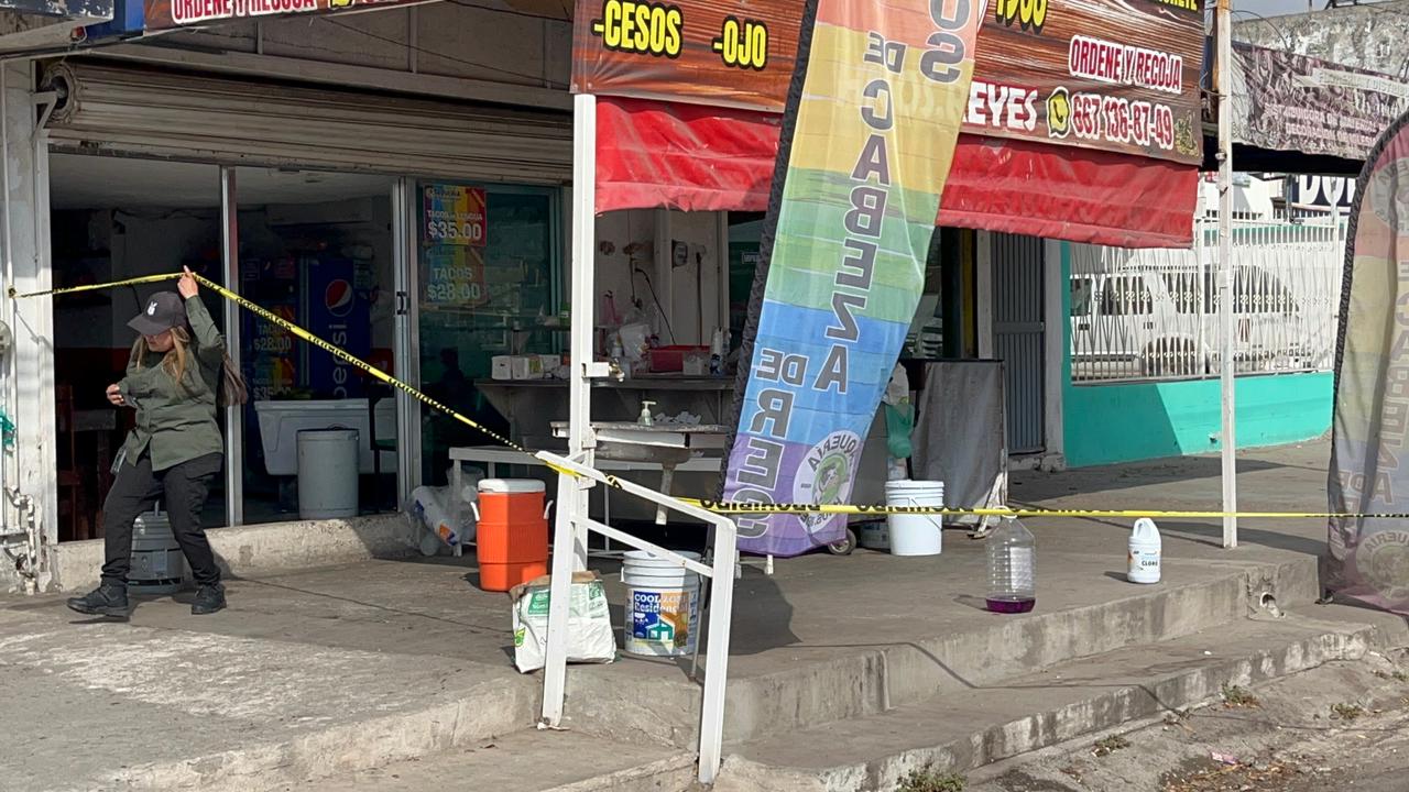 ¡Son trabajadores del lugar! Ataque armado en una taquería deja una mujer y un hombre heridos en la colonia Sinaloa de Culiacán